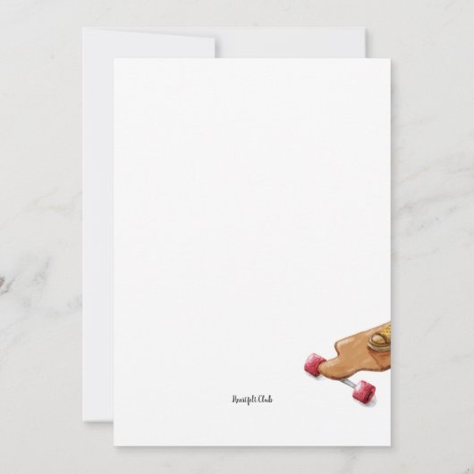 Skateboard Einladung (Rückseite)