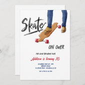 Skateboard Einladung (Vorne/Hinten)