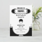 SKATEBOARD EINLADUNG (Stehend Vorderseite)