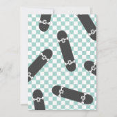 Skateboard - Einladung zum Geburtstag (Rückseite)