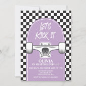 Skateboard - Einladung zum Geburtstag (Vorderseite)