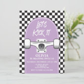 Skateboard - Einladung zum Geburtstag (Stehend Vorderseite)