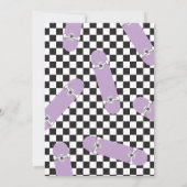 Skateboard - Einladung zum Geburtstag (Rückseite)