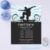 Skateboard-Event-Werbeaktion Flyer (Einzeln)