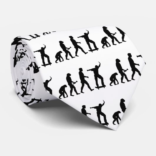 Skateboard-Evolution Krawatte (Gerollt)