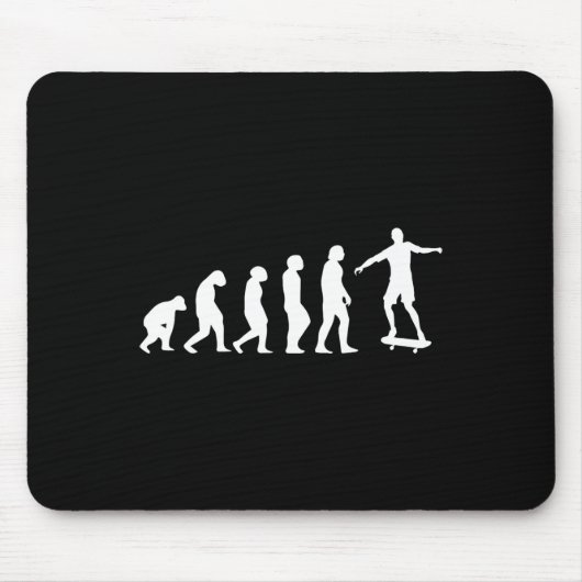 Skateboard-Evolution - Skateboarding-Liebhaber Spo Mousepad (Vorne)