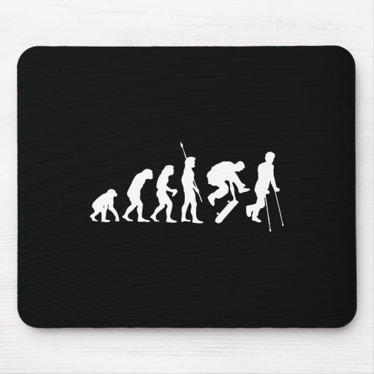 Skateboard-Evolution Skateboarding-Stunts Tricks C Mousepad (Vorne)
