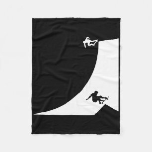 Skateboard fahren Skateboard Skater-Mädchen Skater Fleecedecke