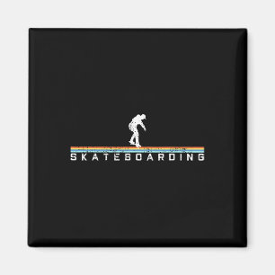 Skateboard fahren Skateboard Vintage Retro Geschen Magnet