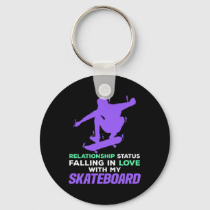 Skateboard Fahren Skateboarding Skater Kompliziere Schlüsselanhänger