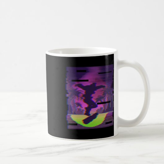 Skateboard fahren und coole Tricks machen Kaffeetasse (Rechts)