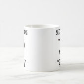 Skateboard fahrender Skateboarder Kaffeetasse (Mittel)