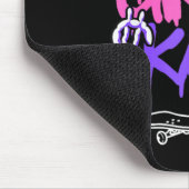 Skateboard fahrendes Mädchen  Mousepad (Ecke)