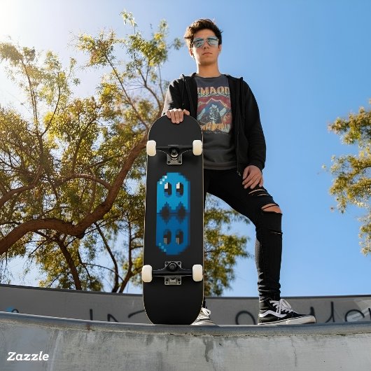 Skateboard Fan Art Pac-Man Schwarzer Geist