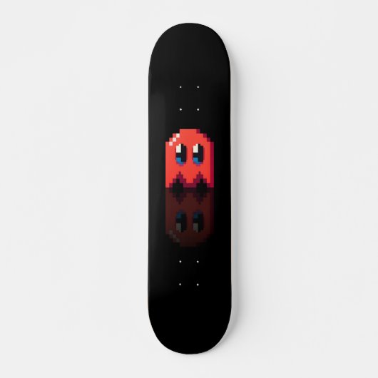 Skateboard Fan Art Pac-Man Schwarzer roter Geist (Vorne)