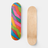 Skateboard farbenfroh (Vorderseite)