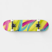Skateboard-farbenfrohe Waves Skateboard Deck (Horizontal)