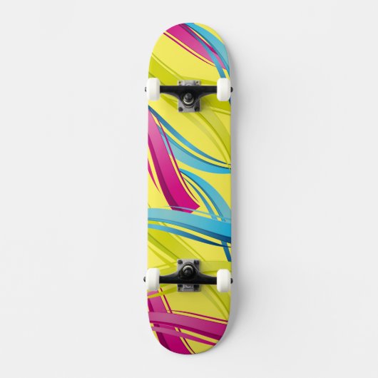 Skateboard-farbenfrohe Waves Skateboard Deck (Vorderseite)