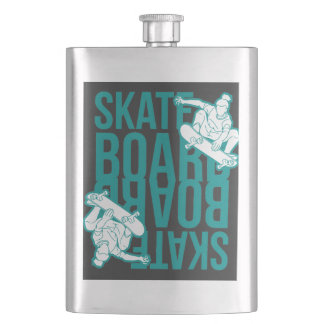 skateboard  flachmann