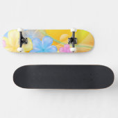 Skateboard-Floral Skateboard (Horizontal)