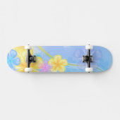 Skateboard-Floral Skateboard (Horizontal)