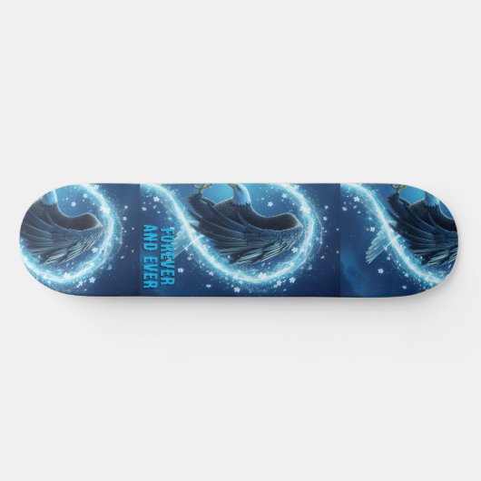 Skateboard Forever and Ever Eagle Heart Custom 2 (Horizontal)