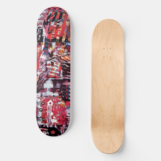 Skateboard – Fragmentierter Puls (Vorderseite)