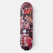 Skateboard – Fragmentierter Puls (Vorderseite)
