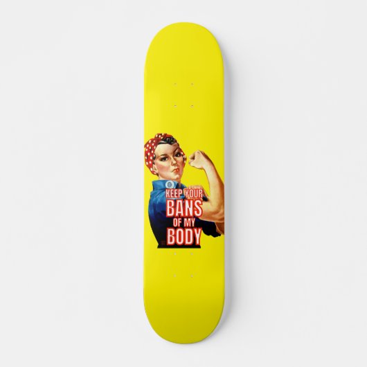 Skateboard "Frauenrechte 101" (Vorne)