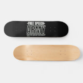 Skateboard "FREE SPEECH ARMY 2" (Horizontal)