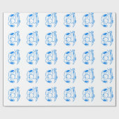 Skateboard-Freund Geschenkpapier (Flach)