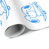 Skateboard-Freund Geschenkpapier (Rolleneckpunkt)