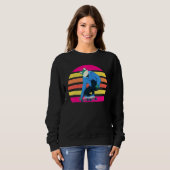 Skateboard Frosch Sunset Sweatshirt (Vorne ganz)