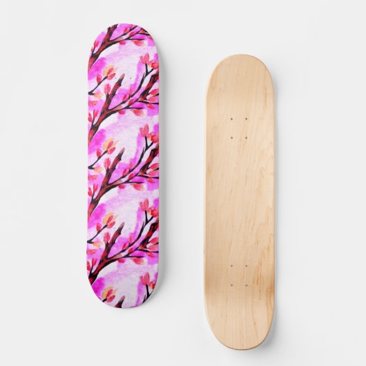Skateboard Fuji und Sakura (sakura-Version) (Vorderseite)