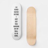 SKATEBOARD FUNNY SKATER HIPSTER WALL ART COOL (Vorderseite)