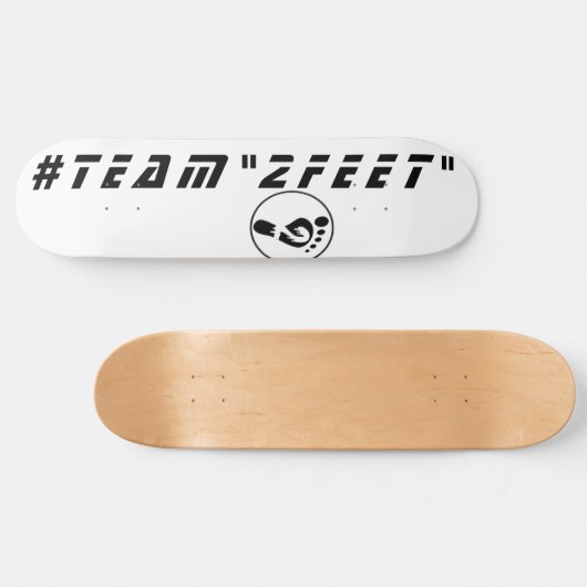 Skateboard für "2ft"-Logos (Horizontal)