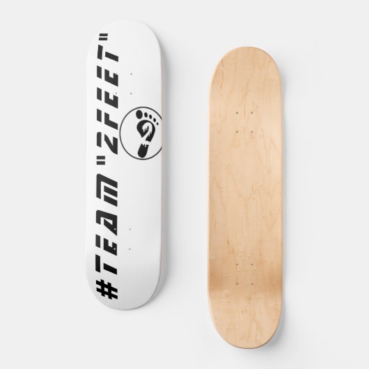 Skateboard für "2ft"-Logos (Vorderseite)
