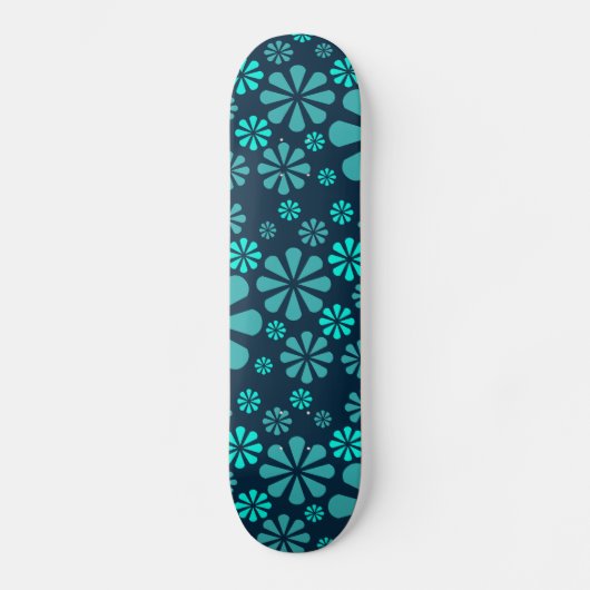 Skateboard für abstrakte Blume (Vorderseite)