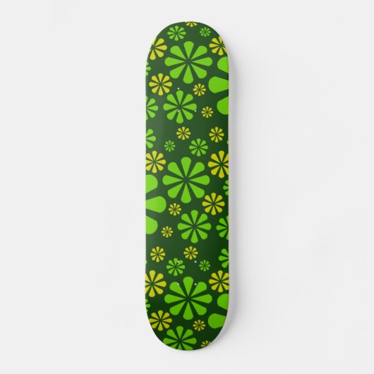 Skateboard für abstrakte Blume (Vorderseite)