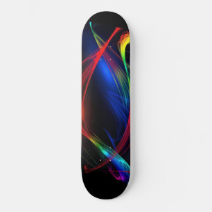 Skateboard für abstrakte Lichter