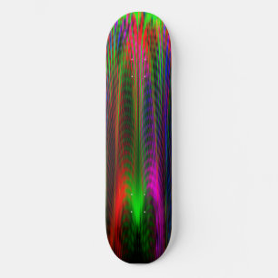 Skateboard für abstrakte Pfauenfarben