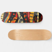 Skateboard für afrikanische Stammetafeln (Horizontal)