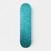 Skateboard für aquamarine Glitzer (Vorne)