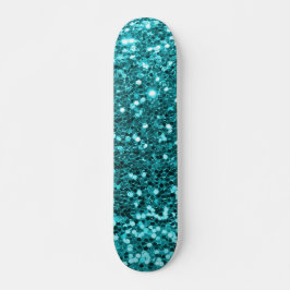 Skateboard für aquamarine Glitzer