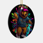 Skateboard für Bärenschwanz Keramik Ornament (Rechts)