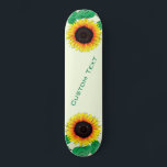 Skateboard für benutzerdefinierte Texte und Farben<br><div class="desc">Art Sonnenblumen - Fügen Sie Ihren Text / Name / Jahr / Zahl / Logo / Mehr - Wählen Sie / Ihren bevorzugten Hintergrund und Farben hinzufügen !</div>