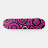 Skateboard für Black & Pink Circles (Horizontal)