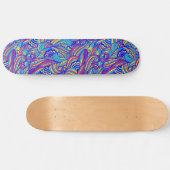 Skateboard für Blau und Rosa Waves (Horizontal)