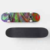 Skateboard für blaugrünes Fraktal (Horizontal)
