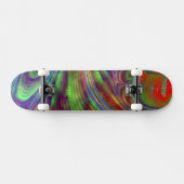 Skateboard für blaugrünes Fraktal (Horizontal)